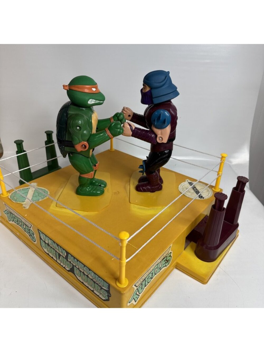 1991 Teenage Mutant Ninja Turtles -Duelin' Dudes - Rock'Em Sock'Em -WORKS - LOOK